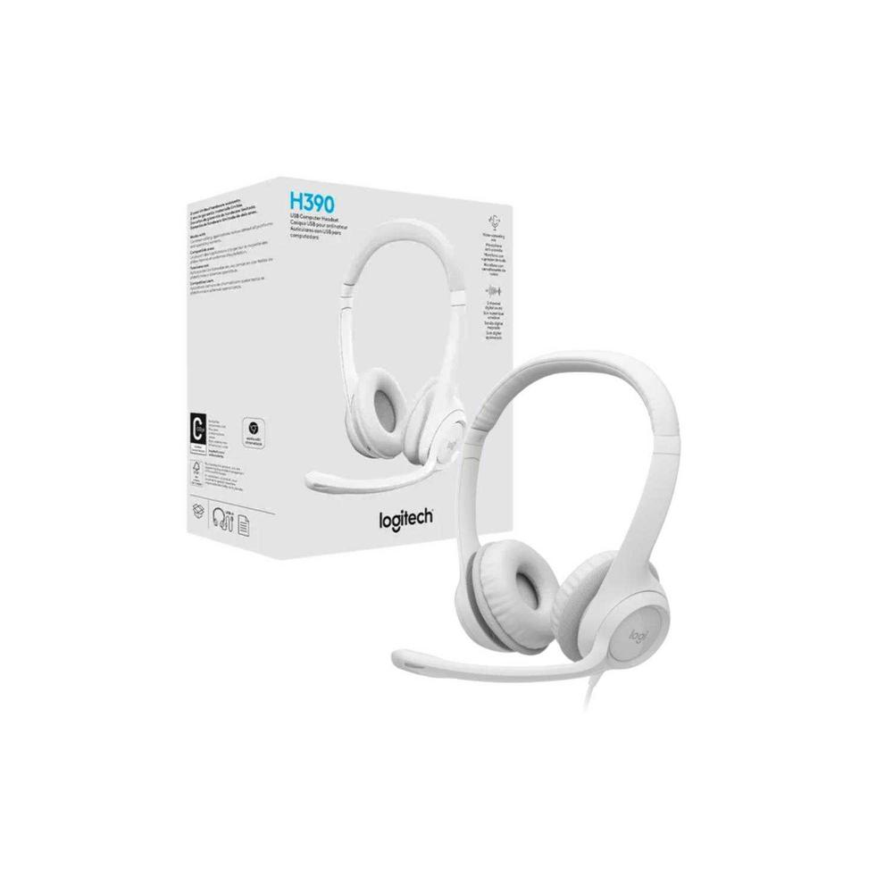 Auricular Logitech H390 - Blanco