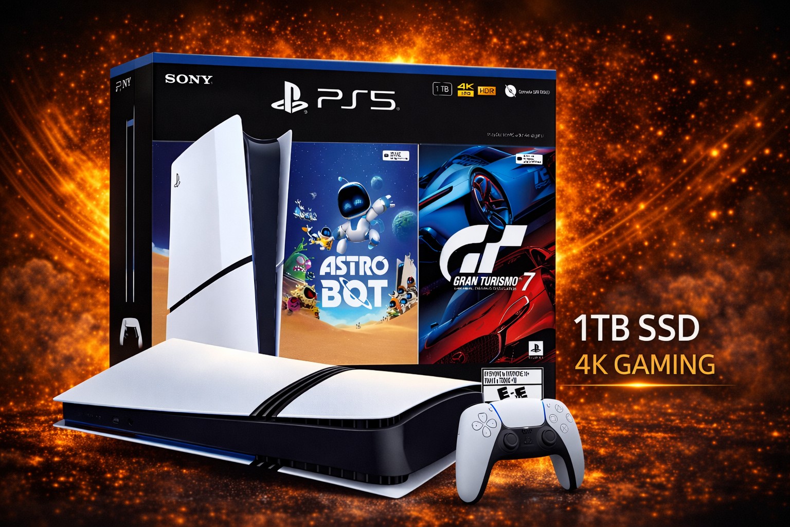 Sony PlayStantion 5 Digital 1 TB  Astro Bot- Gt7