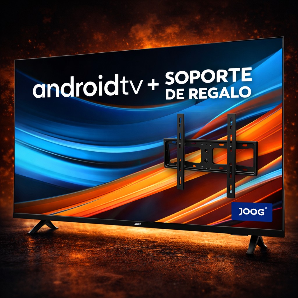 TV Smart JOOG Android TV 43" FHD + Soporte Fijo