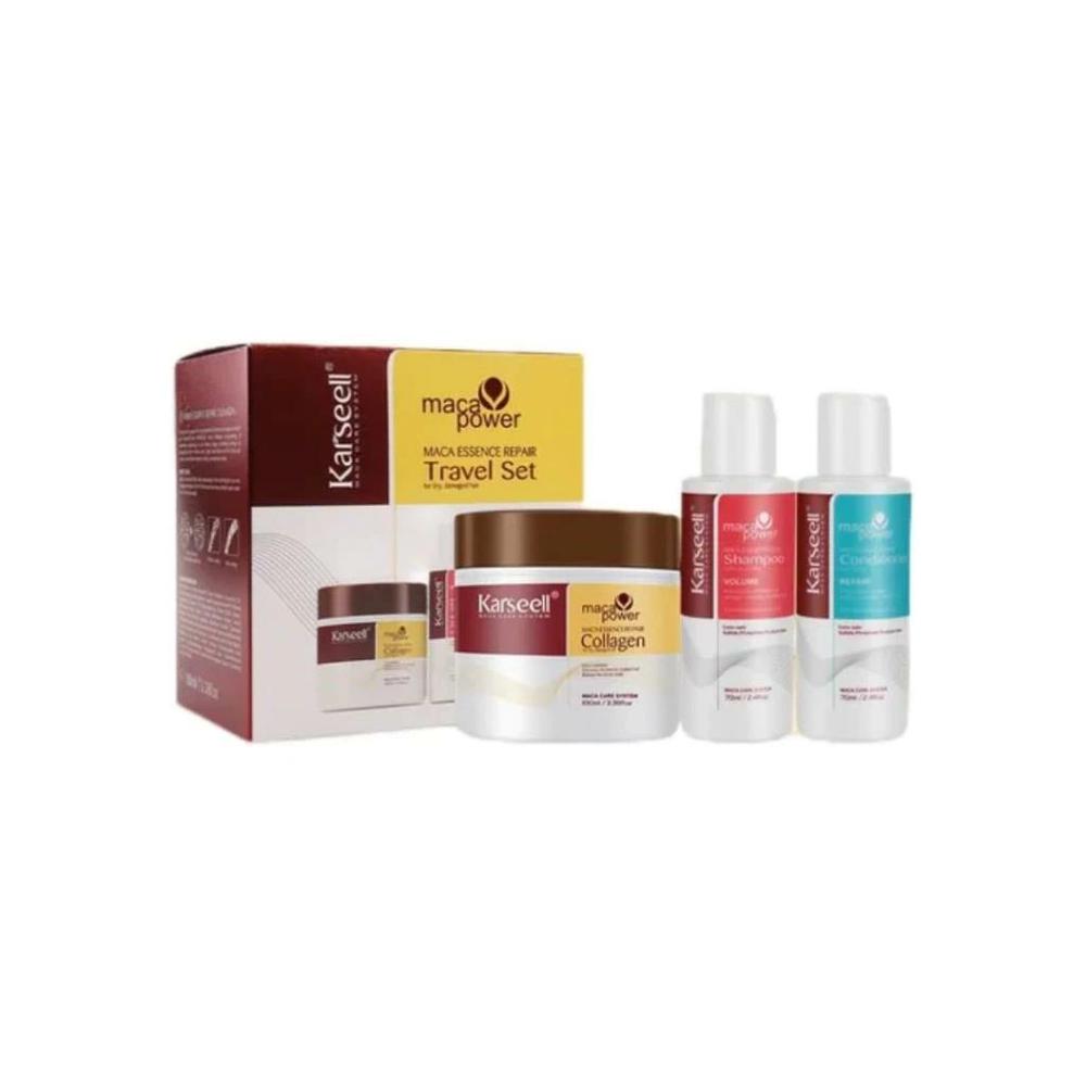 Kit de Viajero Karsell Crema/Shampoo/Condicionador