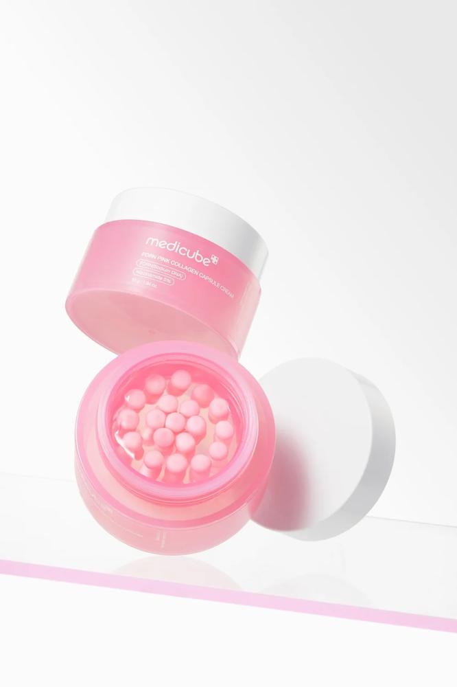 Crema Facial Medicube PDRN Collagueno Rosa Capsula