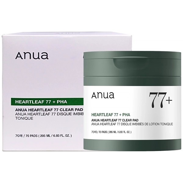 Tonico Facial Anua HeartLeaf 77+PHA Clear Pad 77