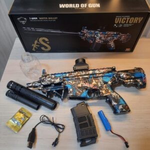 Arma Ametralladora Pistola Hidrogel Juguete + Muni