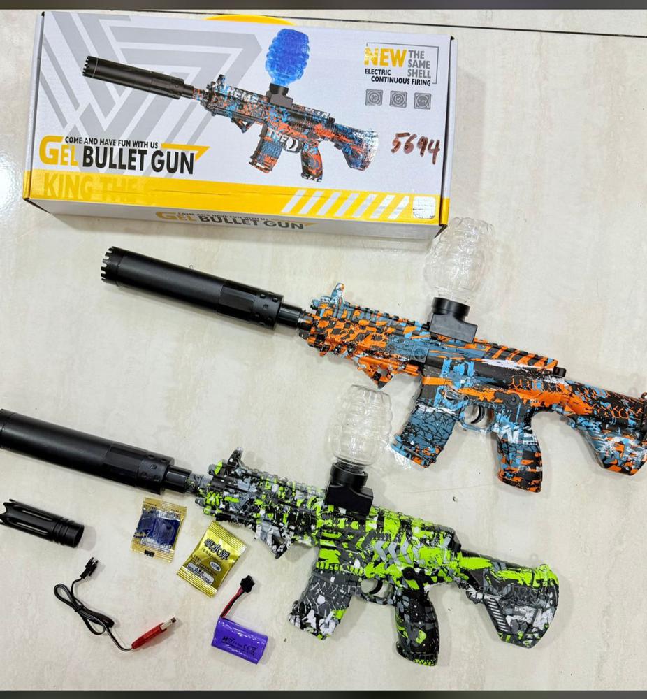 Arma Ametralladora Pistola Hidrogel Juguete Muni