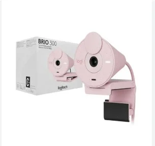 Camara Webcam Logitech Brio 300 - Rosa
