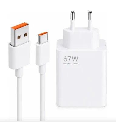Cargador Para Celular Xiaomi Tipo C 67 W - Blanco