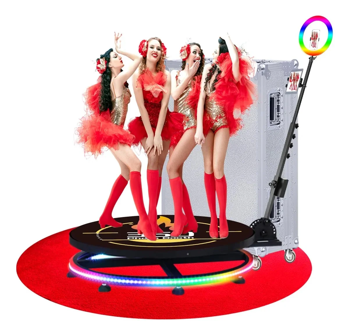 Cabina De Fotos 360 Para Fiestas Con Funda De Vuel