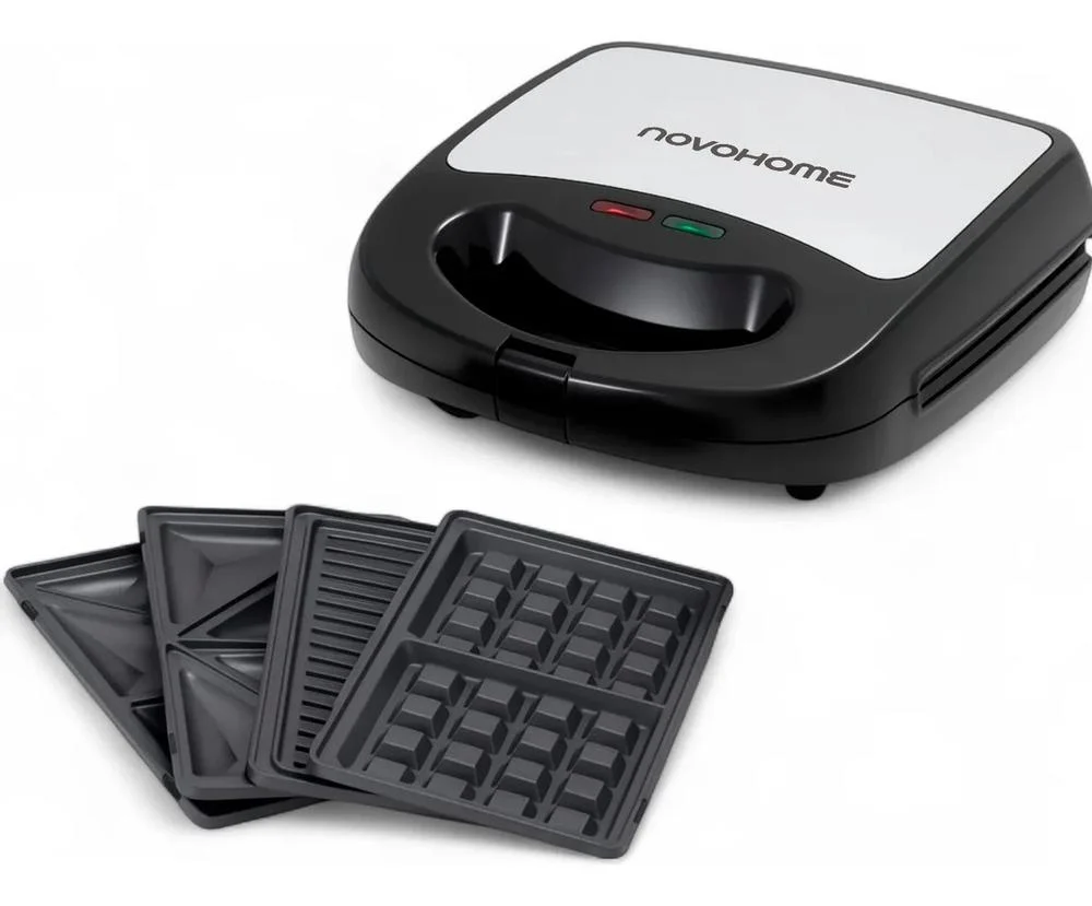 NovoHome Sandwichera 3 en 1 NH-SM1200