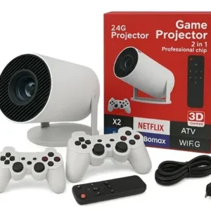 Proyector MXQ X2 Game 8K Ultra HD + 2 Joystick Bla