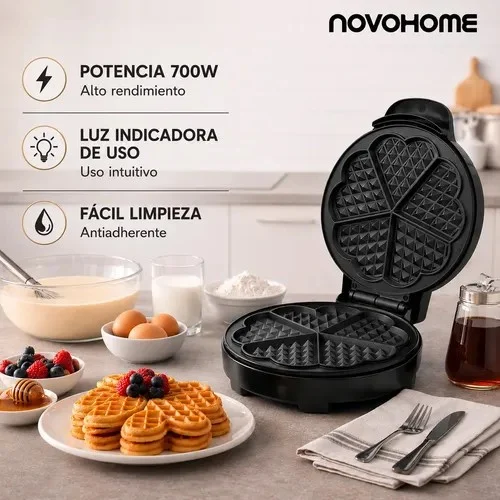 NovoHome Waflera 700W Antiadherente